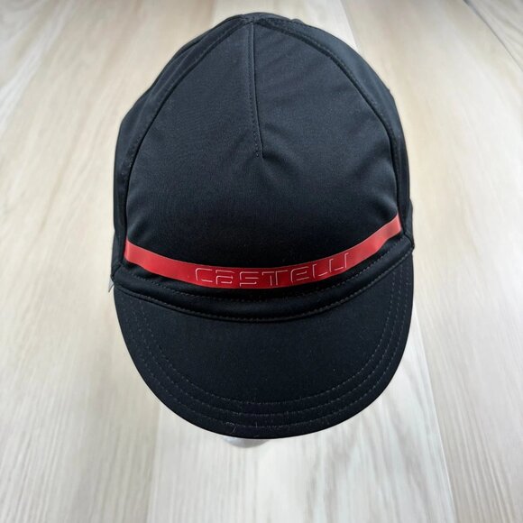 Castelli Difesa 2 Gore Tex Mens Black Wind Thermal Cycling Warm Winter Cap OSFA - Picture 1 of 8